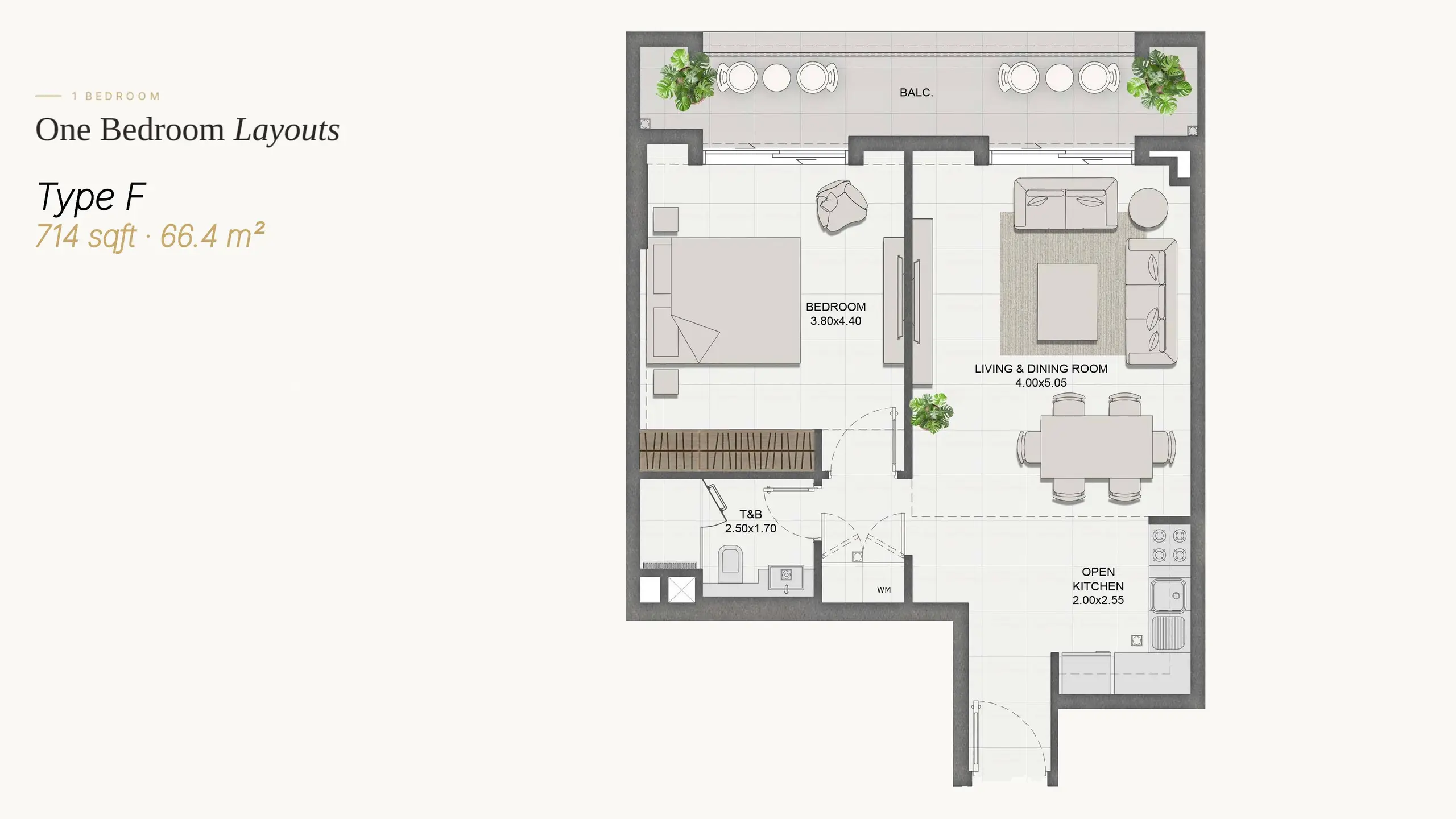 Type F floor plan
