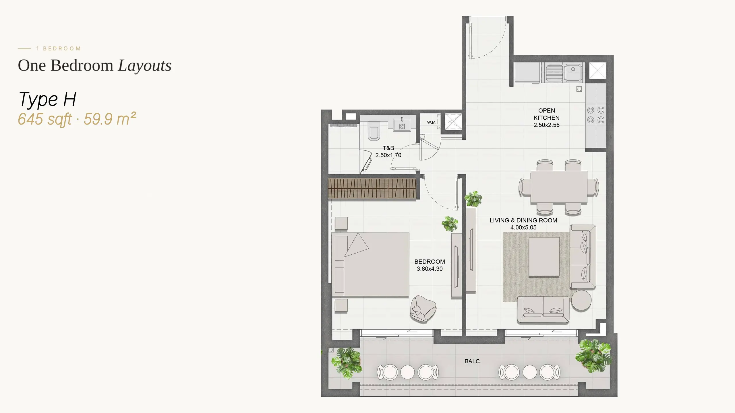 Type H floor plan