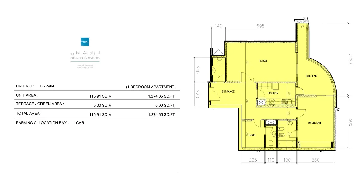 Type F floor plan