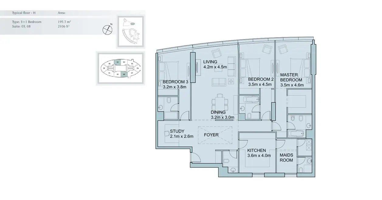 Type 1 floor plan