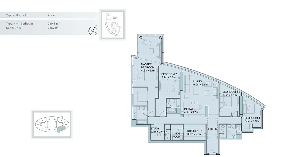 Type 1 floor plan