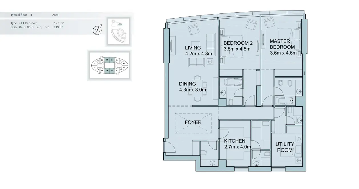 Type B floor plan