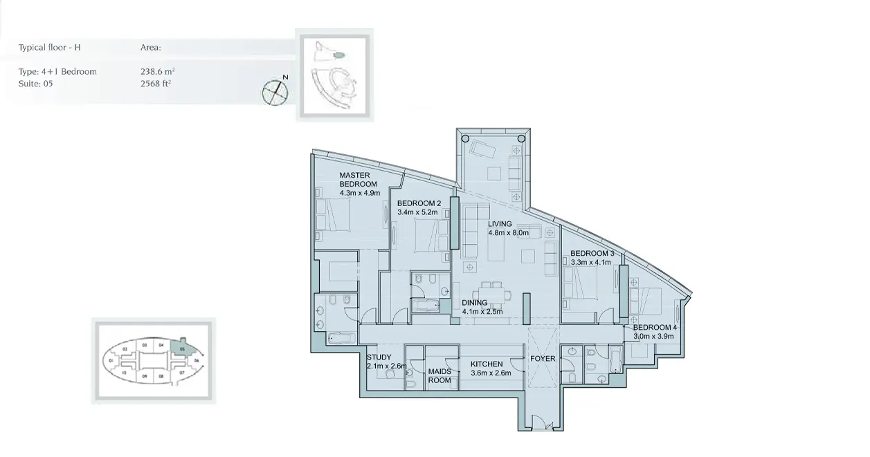 Type 2 floor plan