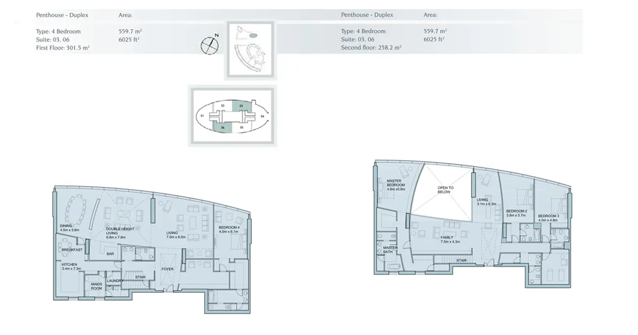 Duplex floor plan