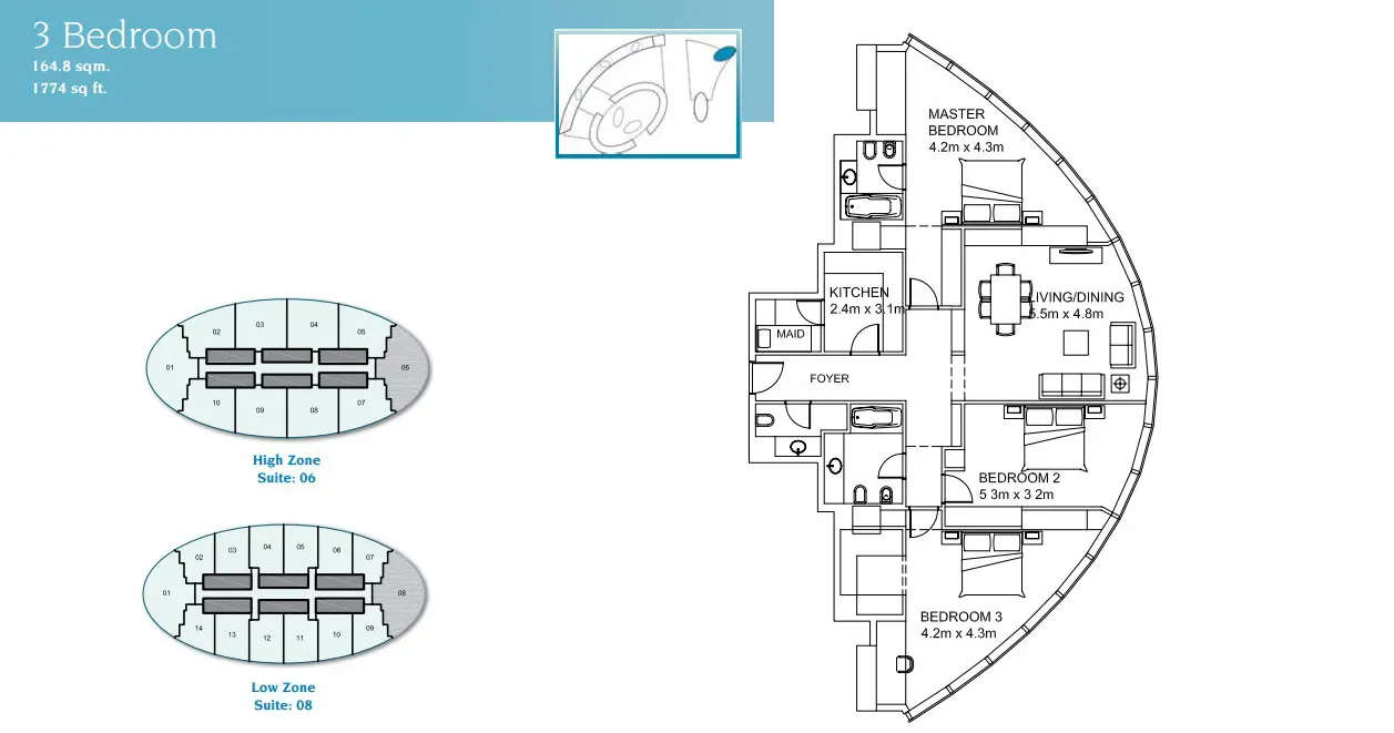 Type A floor plan