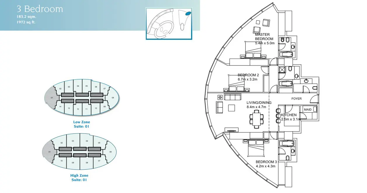 Type C floor plan