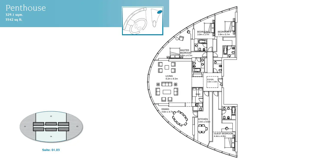 Type A floor plan