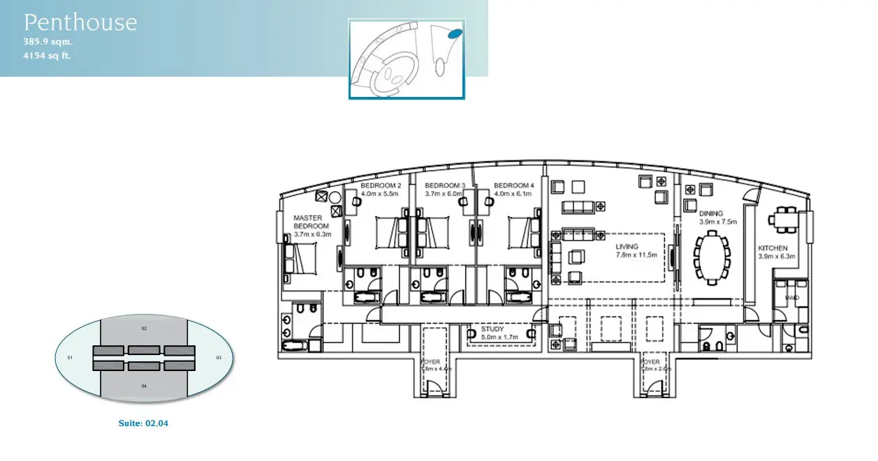 Type B floor plan