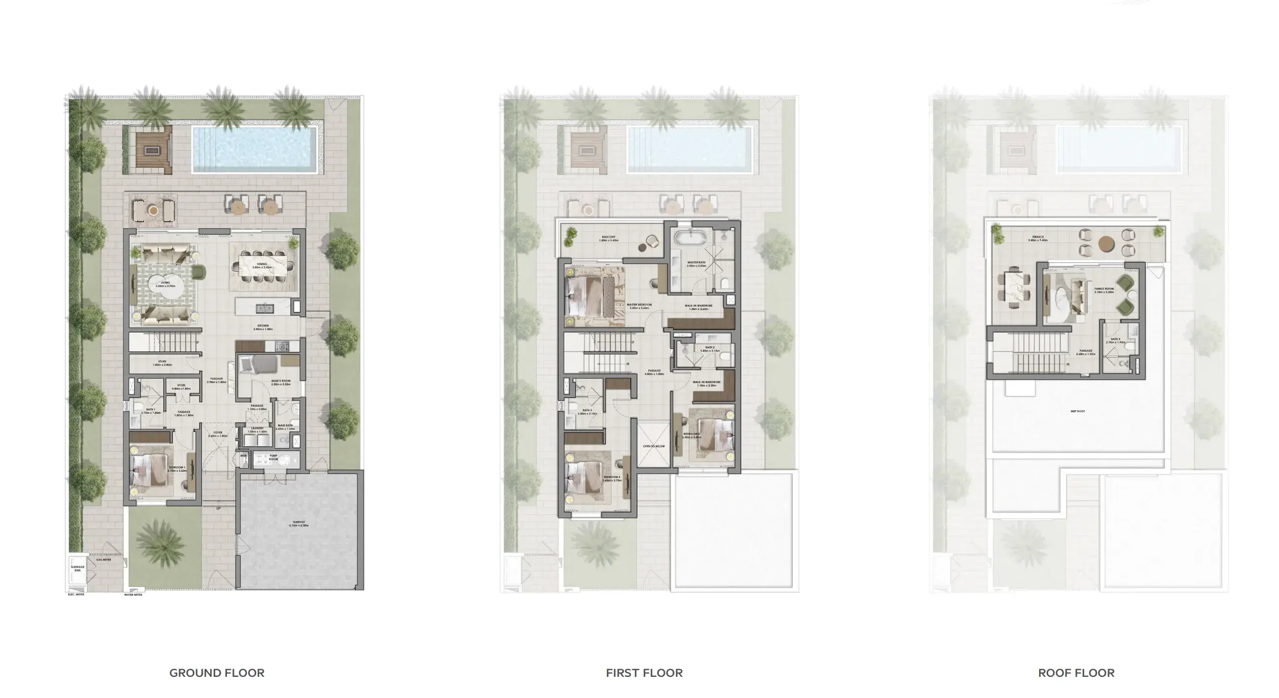 4 Bedrooms villa - Serro 2 floor plan