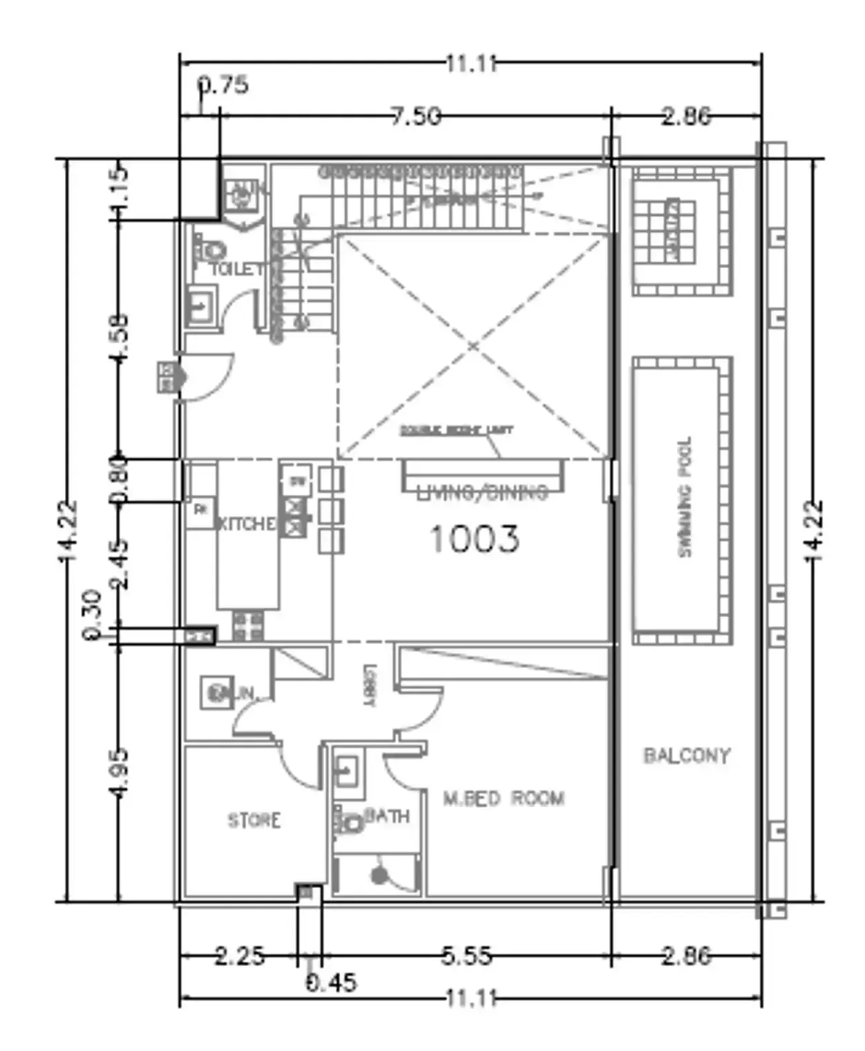 3 Bedrooms apartments - AB Cavalier floor plan