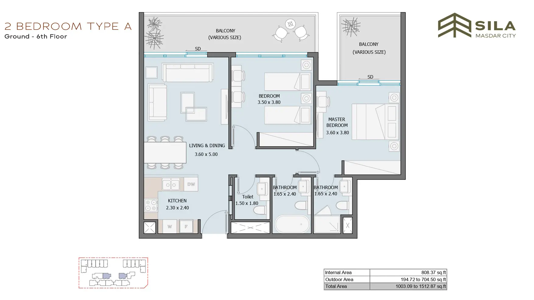 Type A floor plan