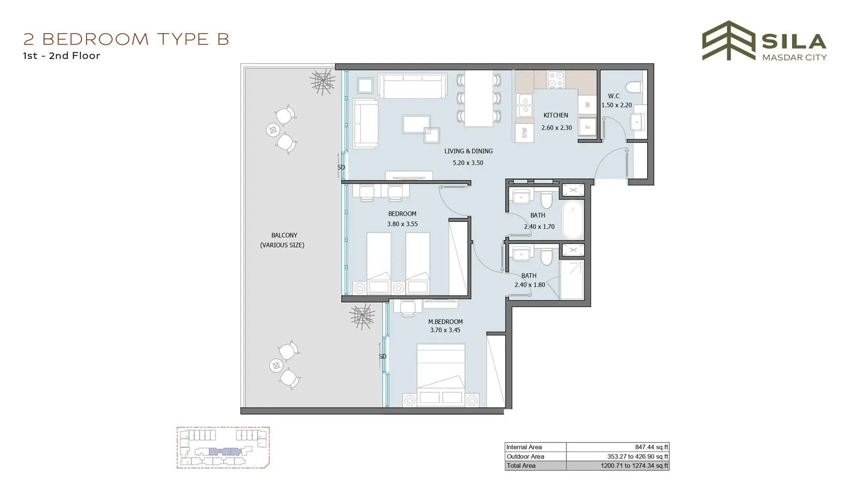 Type B floor plan