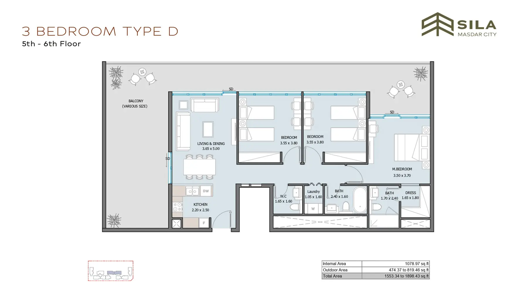 Type D floor plan