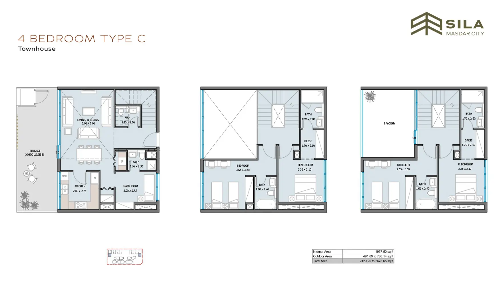 TH - Type C floor plan
