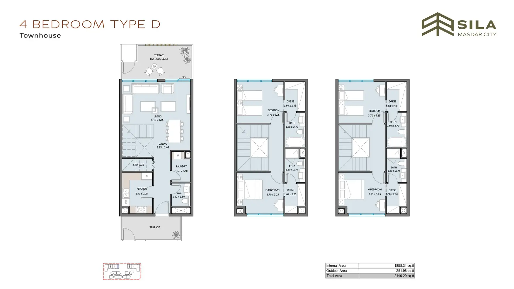 TH - Type D floor plan